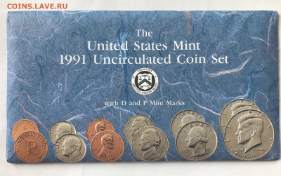 Банковский набор монет США 1991 до 21.30 МСК 21.01.21 - IMG_4097-91