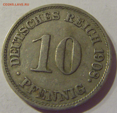 10 пфеннигов 1908 J Германия №1s 23.01.2021 22:00 М - CIMG5069.JPG