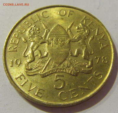 5 центов 1978 Кения №1а 23.01.2021 22:00 М - CIMG6785.JPG