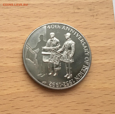 Крона Шайба Фолклендские острова 50 пенсов 1992 - IMG_0254.JPG