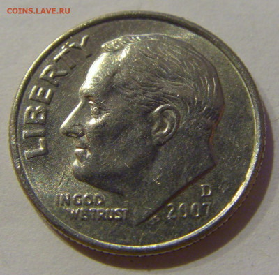 10 центов 2007 D США №1а 25.01.2021 22:00 М - CIMG7079.JPG