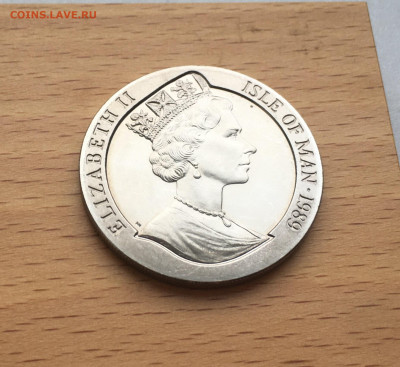 Крона Шайба Остров Мэн 1 крона 1989 переправа через Делавэр - IMG_0239.JPG