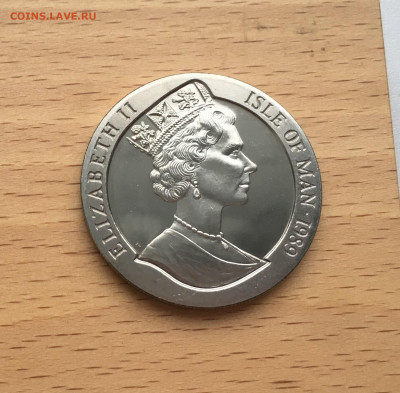 Крона Шайба Остров Мэн 1 крона 1989 переправа через Делавэр - IMG_0237.JPG