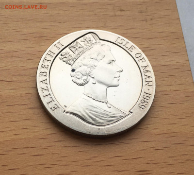 Крона Шайба Остров Мэн 1 крона 1989 Инаугурация Вашингтона - IMG_0226.JPG