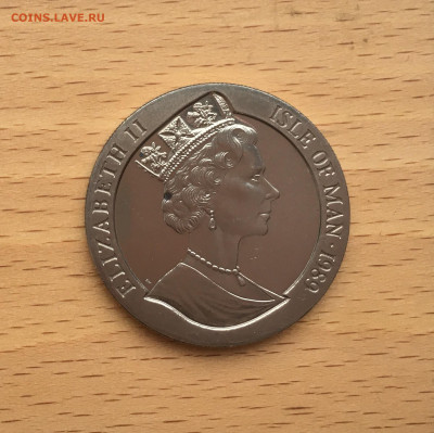 Крона Шайба Остров Мэн 1 крона 1989 Инаугурация Вашингтона - IMG_0223.JPG