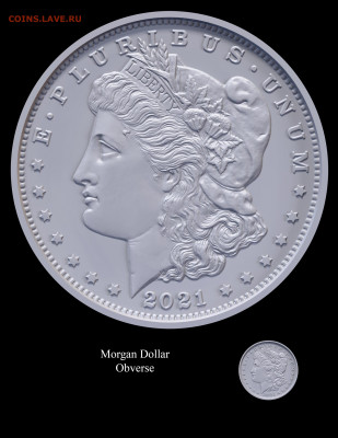 Монеты США. Вопросы и ответы - Morgan-Obverse-