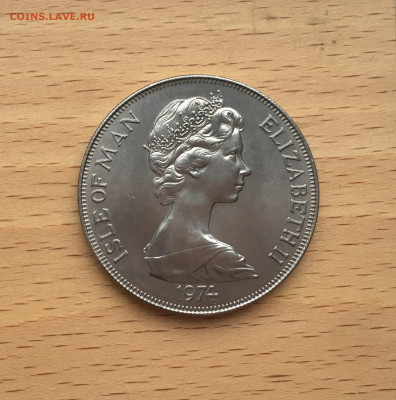 Шайба Остров Мэн 1 крона 1974 100 лет Уинстон Черчилль - IMG_0320.JPG