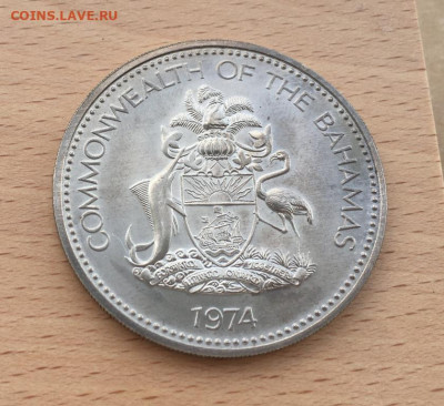 Крона Шайба Багамские острова 10$ долларов 1974 50мм Cu-Ni - krona_shajba_bagamskie_ostrova_10_dollarov_1974_bagamy_1_j_god_nezavisimosti_diametr_50_mm_cu_ni (3)
