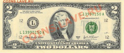 2 доллара США в банковской упаковке 100штук - 800px-US_$2_obverse-high