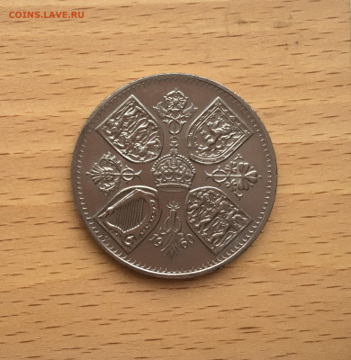 Крона Шайба Великобритания 5 шиллингов 1960 выставка - IMG_0363.JPG