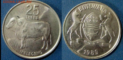 Ботсвана 25 тхебе Год 1989 Окончание:28-01 В 22-00 мск - босв 25