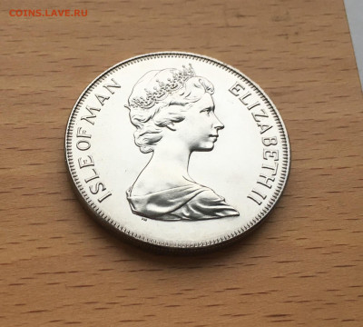 Крона Шайба Остров Мэн 25 пенсов 1975 Кошка кот Мэнкс фауна - IMG_0507.JPG