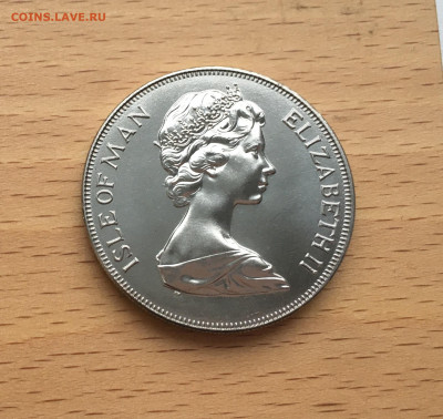 Крона Шайба Остров Мэн 25 пенсов 1975 Кошка кот Мэнкс фауна - IMG_0503.JPG