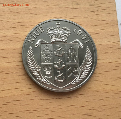 Крона Шайба Ниуэ 5$ долларов 1991 100 лет баскетболу - IMG_0443.JPG