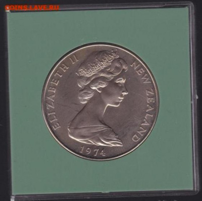 Крона Шайба Новая Зеландия 1$ доллар 1974 Аист - krona_shajba_novaja_zelandija_1_dollar_1974_aist_den_vajtangi_v_pamjatnoj_korobke_fauna (1)