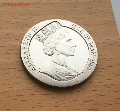 Крона Шайба Остров Мэн 1 крона 1989 Инаугурация Вашингтона - IMG_0592.JPG