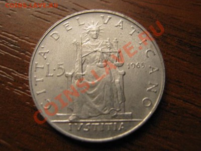 Ватикан 5 лир 1965 Женщина сидит до 04.10 в 21.00 М - IMG_0980