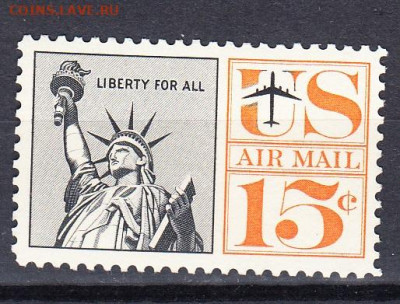 США 1959 1м** авиапочта до 27 01 - 5