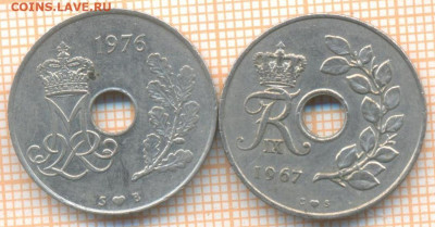 Дания 25 эре 1967,1976 г., до 26.01.2021 г. 22.00 по Москве - Дания 25 эре 1967,1976 2615