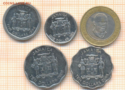 Ямайка 5 монет, до 27.01.2021 г. 22.00 по Москве - Ямайка 5 монет 2622а