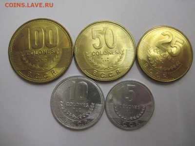 Коста Рика набор из 5 монет  до 24.01.21 - IMG_1506.JPG