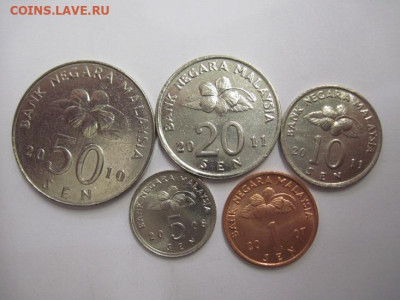 Малайзия набор из 5 монет  до 24.01.21 - IMG_1502.JPG