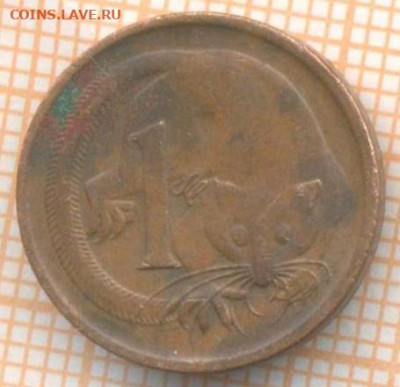 Австралия 1 цент 1966 г., до 27.01.2021 г. 22.00 по Москве - Австралия 1 цент 1966 2617а