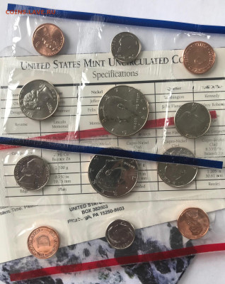 Банковский набор монет США 1997 до 21.30 МСК 23.01.21 - IMG_4086