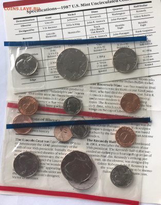 Банковский набор монет США 1987 до 21.30 МСК 23.01.21 - IMG_4088