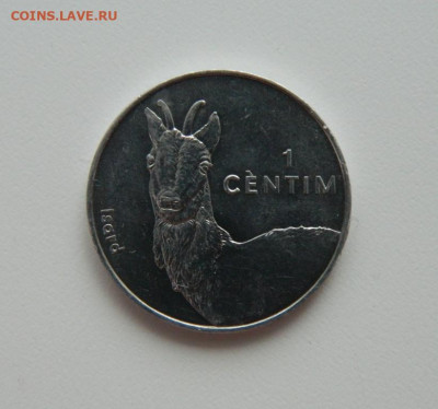 Андорра 1 сантим 2002 г. (Юбилейная) Фауна до 28.01.21 - DSCN5413.JPG