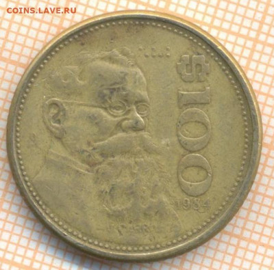 Мексика 100 песо 1984 г., до 29.01.2021 г. 22.00 по Москве - Мексика 100 песо 1984 2371а