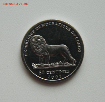 Конго 50 сантимов 2002 г. (Юбилейная) ло 28.01.21 - DSCN5516.JPG