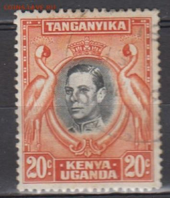 Колонии Кения Уганда Танзания 1938 1м 20ц до 30 01 - 369
