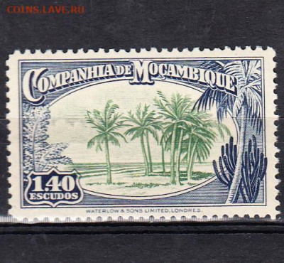 Колонии Мозамбик 1937 1м**1,4э до 30 01 - 184