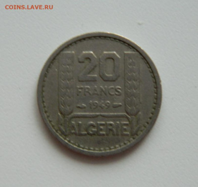 Французский Алжир 20 франков 1949 г. до 28.01.21 - DSCN5619.JPG