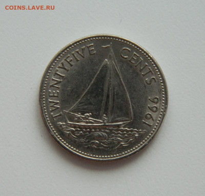 Багамские острова 25 центов 1966 г. (Парусник) до 28.01.21 - DSCN5632.JPG