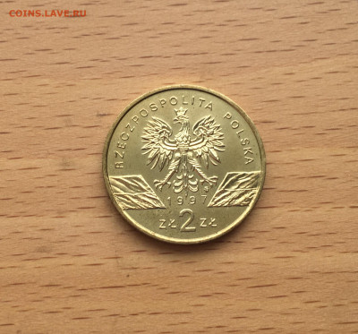 Польша 2 злотых 1997 Жук Олень - IMG_1703.JPG