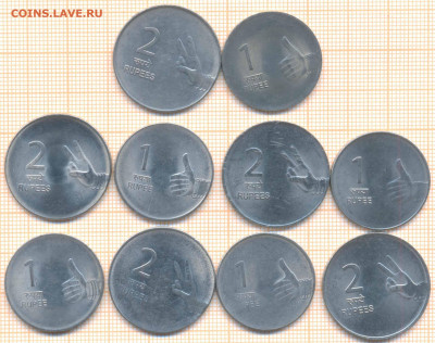 Индия 1,2 рупии, фикс - Индия 1 2 рупии фикс 624