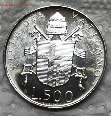 500 лир Ватикан 1980 UNC до 21.30 МСК 30.01.21 - IMG_4227