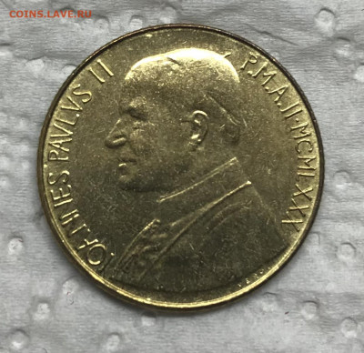 200 лир Ватикана 1980 UNC до 21.30 МСК 30.01.21 - IMG_4233