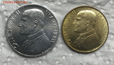 10 и 20 лир Ватикана 1980 UNC до 21.30 МСК 30.01.21 - IMG_4235