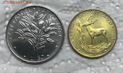 50 и 20 лир Ватикана 1971 UNC до 21.30 МСК 30.01.21 - IMG_4217