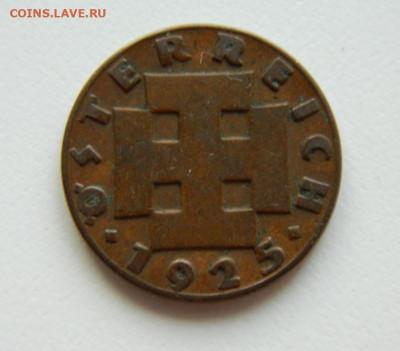 Австрия 2 гроша 1925 г. до 01.02.21 - DSCN5851.JPG