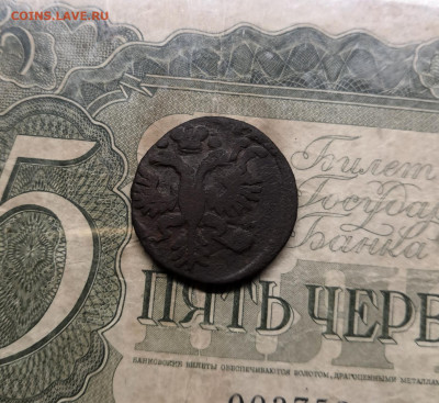 Денга 1731г-перечекан с копейки Петра 1 - IMG_20210126_225722