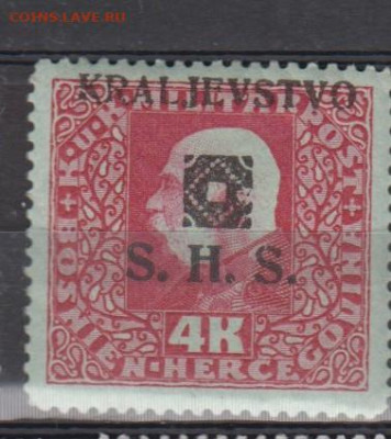 королевство Югославия 1919 1м *4к надпечатка до 31 01 - 53