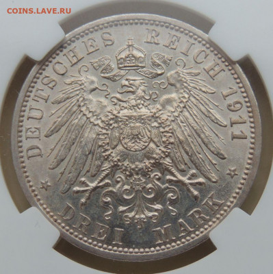 3 марки 1911 года MS 63 Пруссия - DSCN3319.JPG