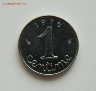 Франция 1 сантим 1976 г. до 01.02.21 - DSCN5880.JPG