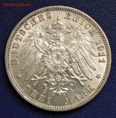 3 марки 1911 года MS 63 Пруссия - DSC00237.JPG