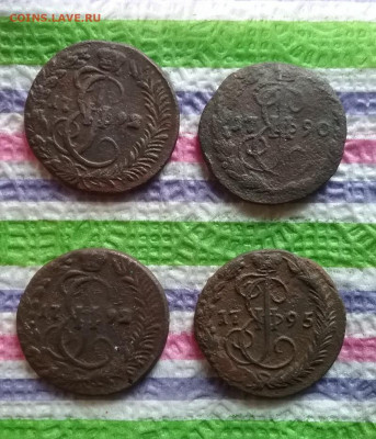 4 монеты: денга ЕМ и КМ 1790, 1792, 1795 до 03.02.2021 - 20210129_135311 а