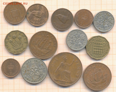 Великобритания 13 монет, до 5.02.2021 г. 22.00 по Москве - Англия 13 мон 2